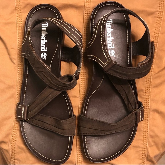 NWOB Size 8.5 Timberland Lola Brown Slide Sandals - Picture 5 of 7
